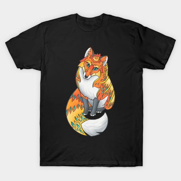 Mandala Fox T-Shirt by Theysaurus